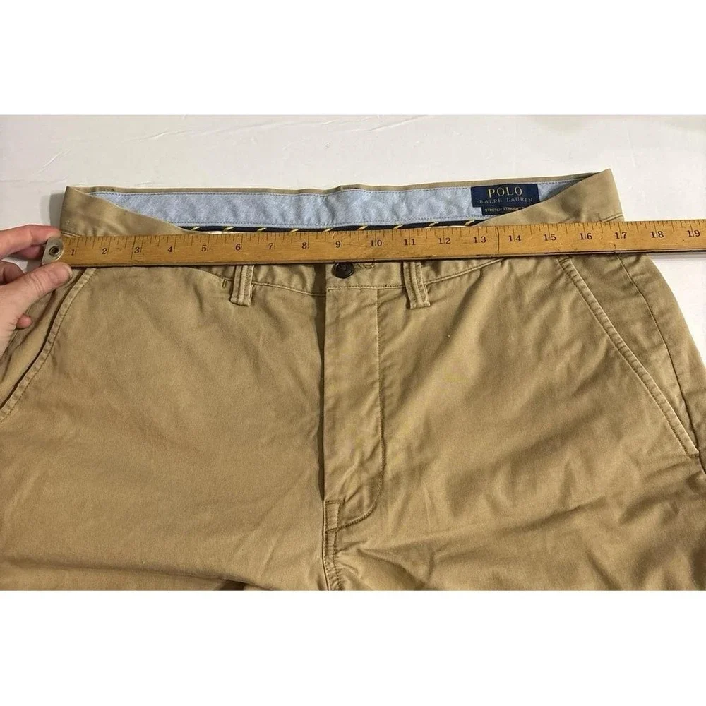 Ralph Lauren Khakis Tan Pants (34/34) Polo Ralph Lauren Stretch Straight Fit